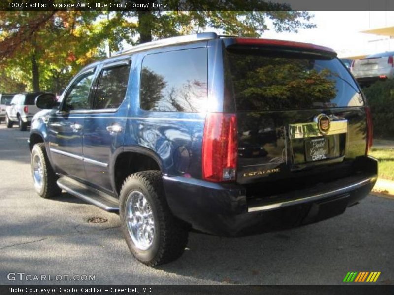Blue Chip / Ebony/Ebony 2007 Cadillac Escalade AWD