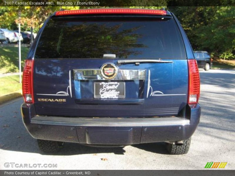 Blue Chip / Ebony/Ebony 2007 Cadillac Escalade AWD