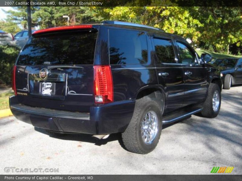 Blue Chip / Ebony/Ebony 2007 Cadillac Escalade AWD