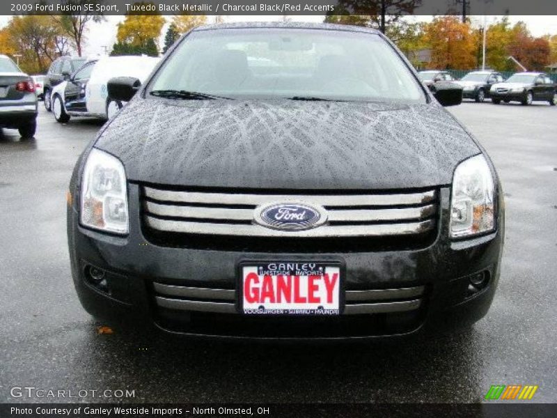 Tuxedo Black Metallic / Charcoal Black/Red Accents 2009 Ford Fusion SE Sport