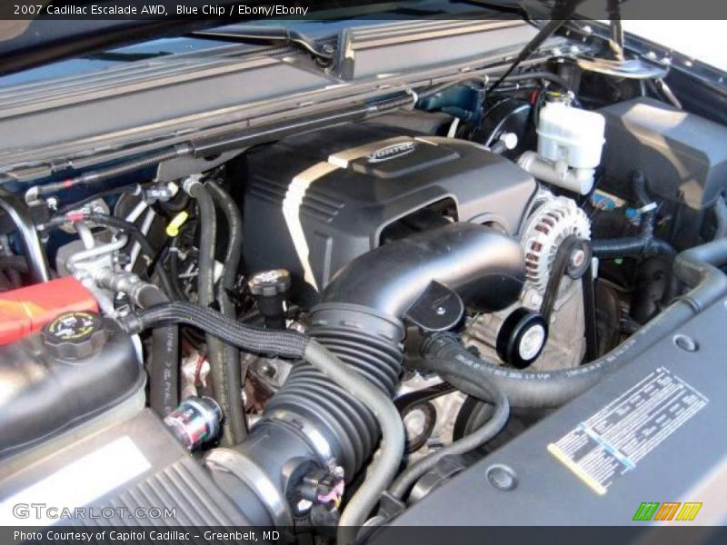 Blue Chip / Ebony/Ebony 2007 Cadillac Escalade AWD