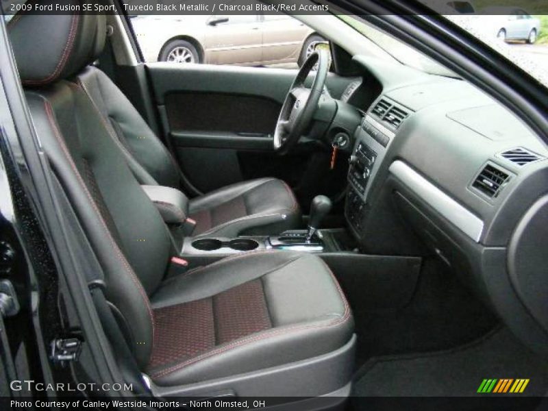 Tuxedo Black Metallic / Charcoal Black/Red Accents 2009 Ford Fusion SE Sport