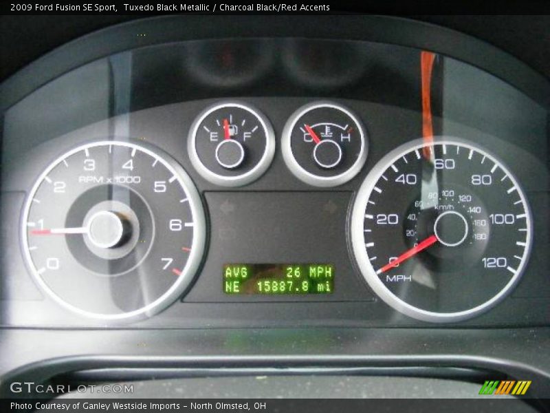 Tuxedo Black Metallic / Charcoal Black/Red Accents 2009 Ford Fusion SE Sport