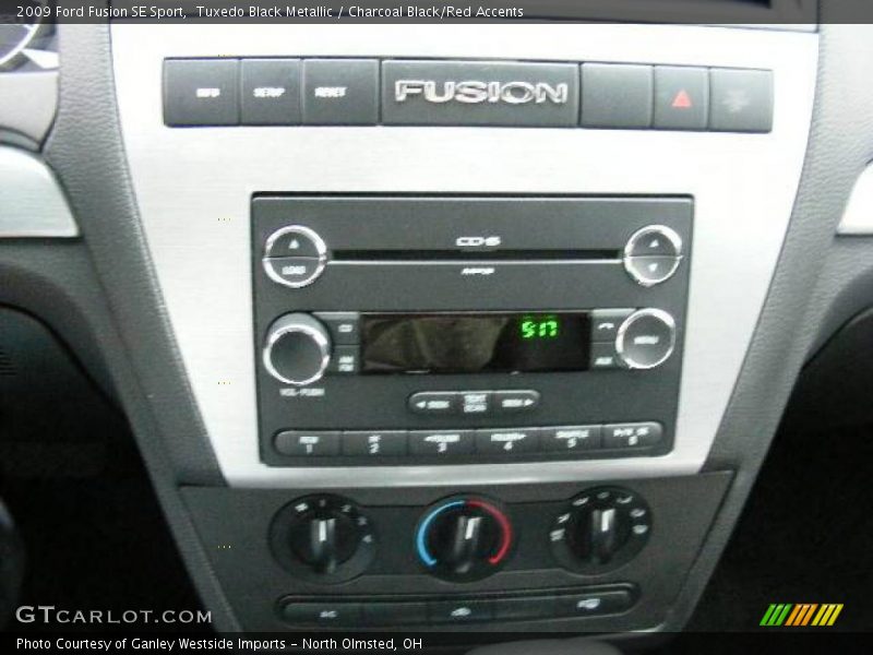 Tuxedo Black Metallic / Charcoal Black/Red Accents 2009 Ford Fusion SE Sport