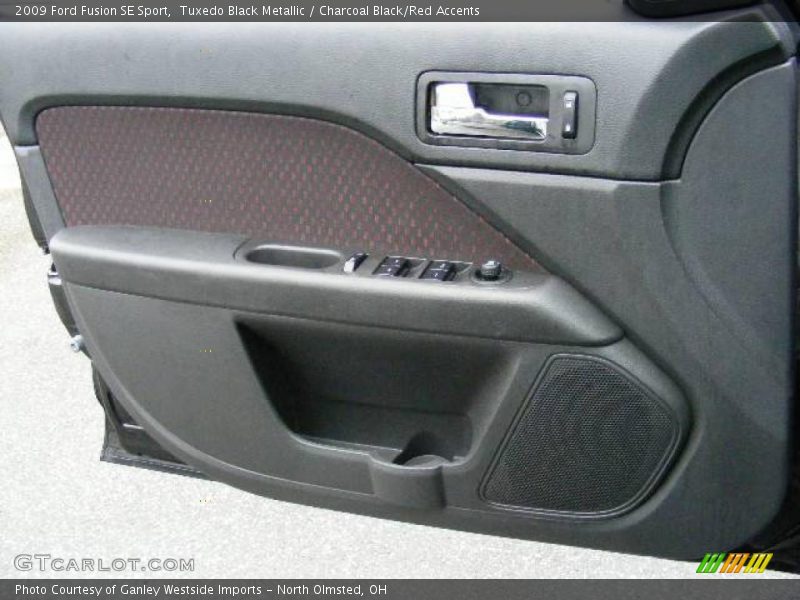 Tuxedo Black Metallic / Charcoal Black/Red Accents 2009 Ford Fusion SE Sport