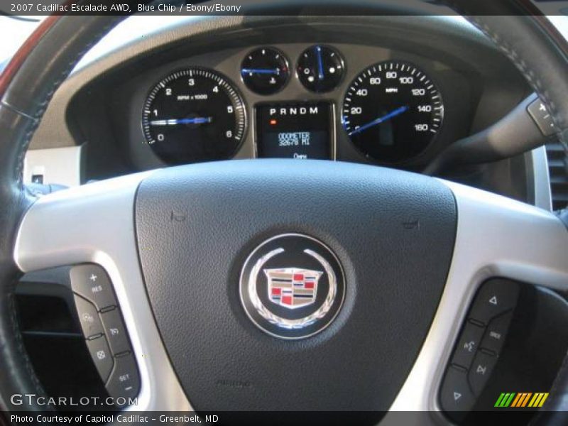 Blue Chip / Ebony/Ebony 2007 Cadillac Escalade AWD