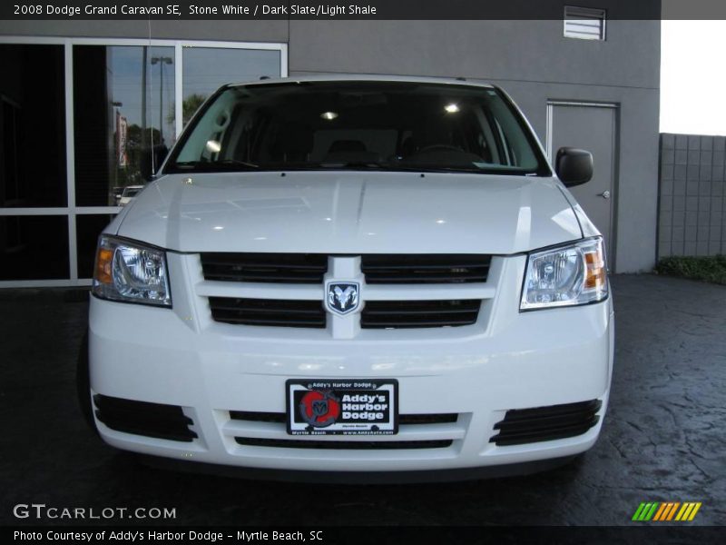 Stone White / Dark Slate/Light Shale 2008 Dodge Grand Caravan SE