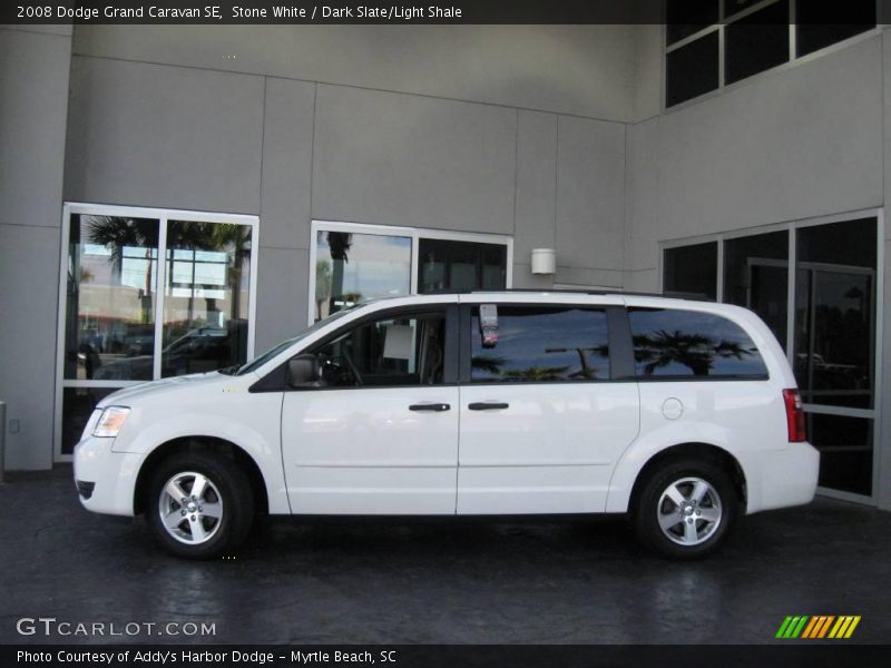 Stone White / Dark Slate/Light Shale 2008 Dodge Grand Caravan SE