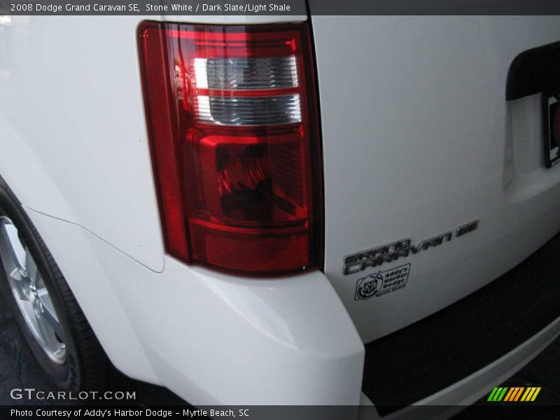Stone White / Dark Slate/Light Shale 2008 Dodge Grand Caravan SE