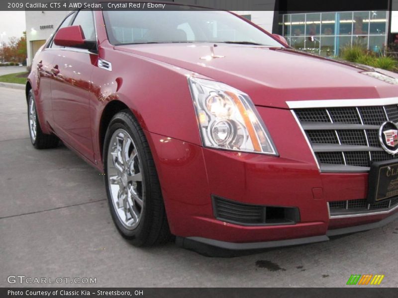 Crystal Red / Ebony 2009 Cadillac CTS 4 AWD Sedan