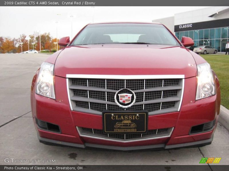 Crystal Red / Ebony 2009 Cadillac CTS 4 AWD Sedan