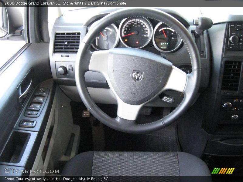 Stone White / Dark Slate/Light Shale 2008 Dodge Grand Caravan SE