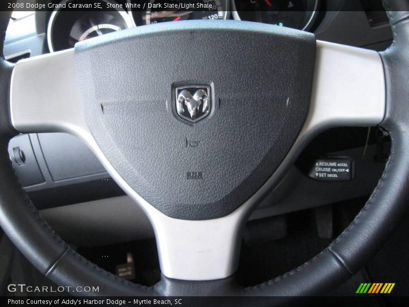 Stone White / Dark Slate/Light Shale 2008 Dodge Grand Caravan SE
