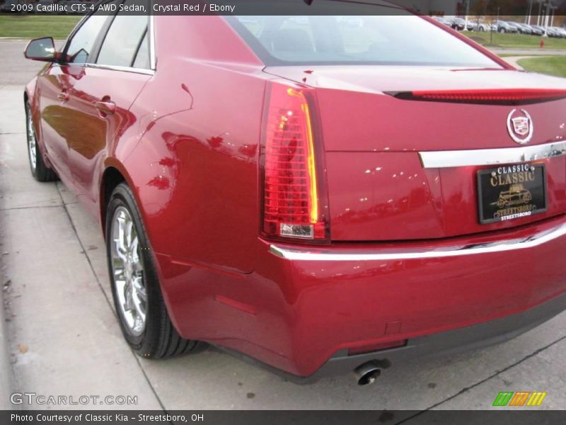 Crystal Red / Ebony 2009 Cadillac CTS 4 AWD Sedan