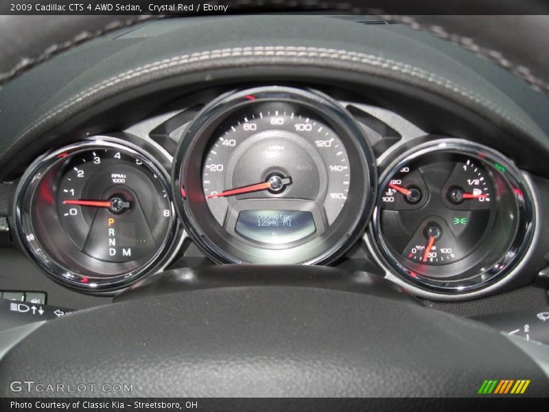 Crystal Red / Ebony 2009 Cadillac CTS 4 AWD Sedan