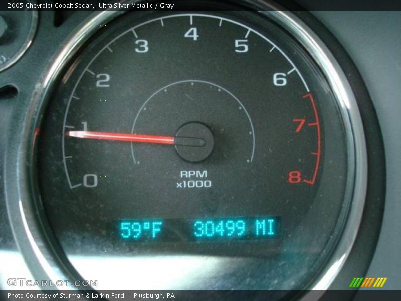 Ultra Silver Metallic / Gray 2005 Chevrolet Cobalt Sedan