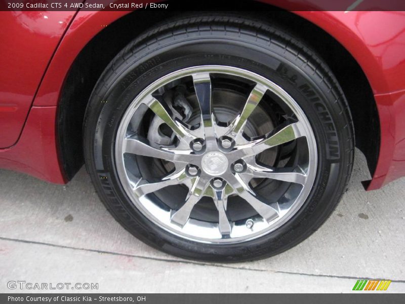 Crystal Red / Ebony 2009 Cadillac CTS 4 AWD Sedan