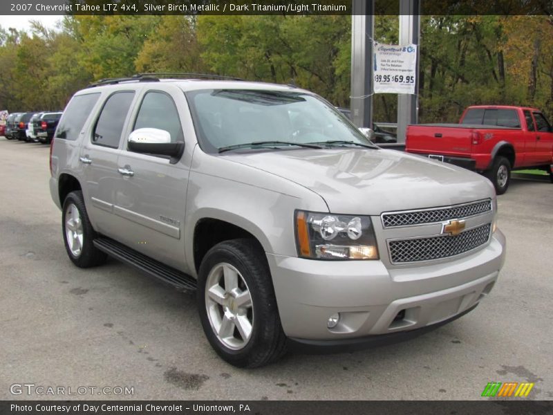 Silver Birch Metallic / Dark Titanium/Light Titanium 2007 Chevrolet Tahoe LTZ 4x4