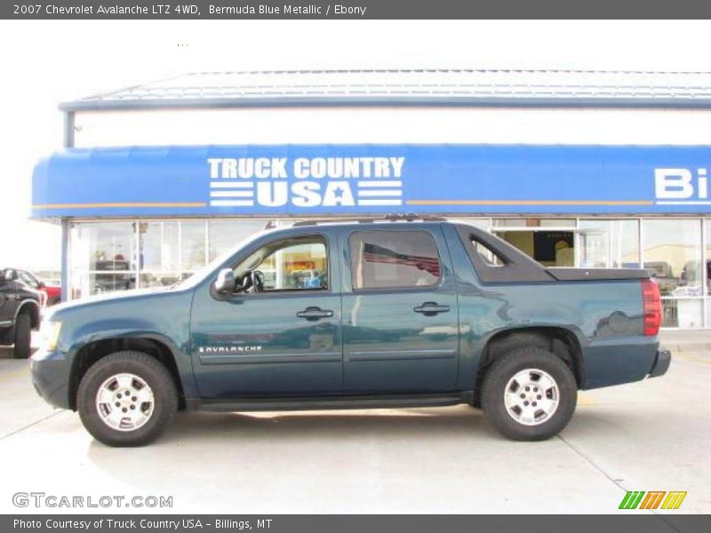Bermuda Blue Metallic / Ebony 2007 Chevrolet Avalanche LTZ 4WD
