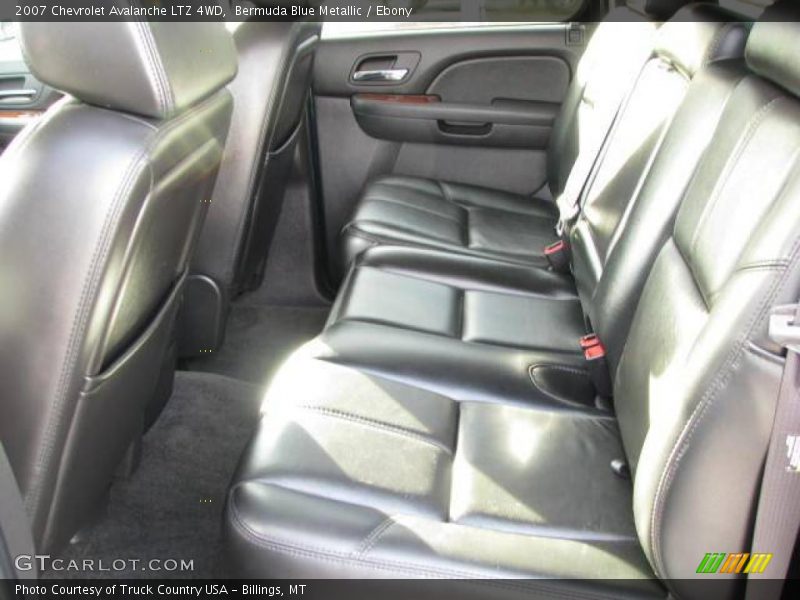 Bermuda Blue Metallic / Ebony 2007 Chevrolet Avalanche LTZ 4WD