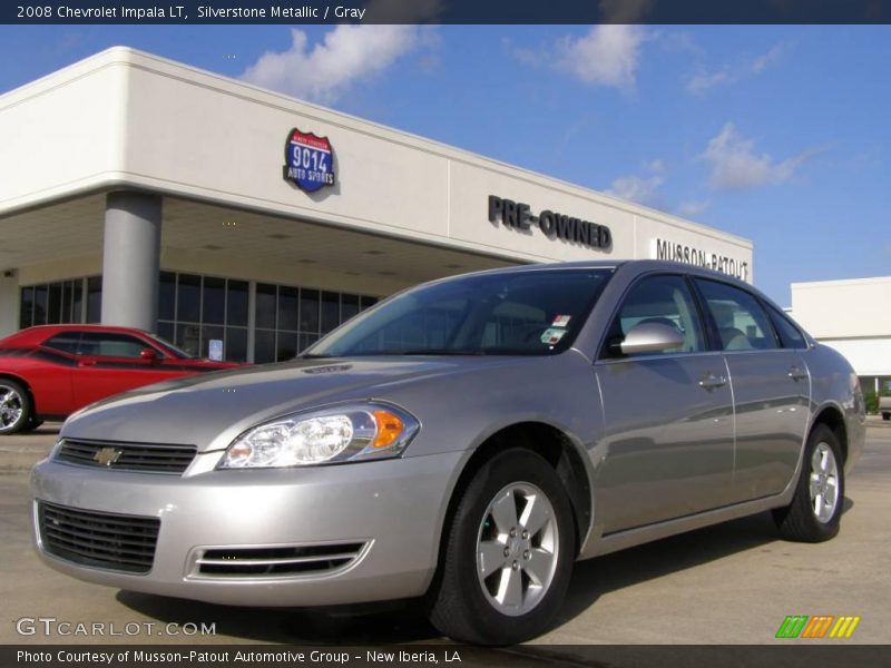 Silverstone Metallic / Gray 2008 Chevrolet Impala LT