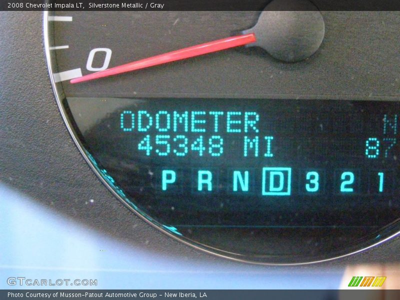Silverstone Metallic / Gray 2008 Chevrolet Impala LT