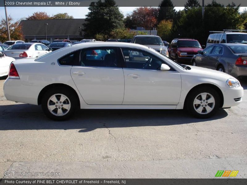 White / Ebony 2009 Chevrolet Impala LT