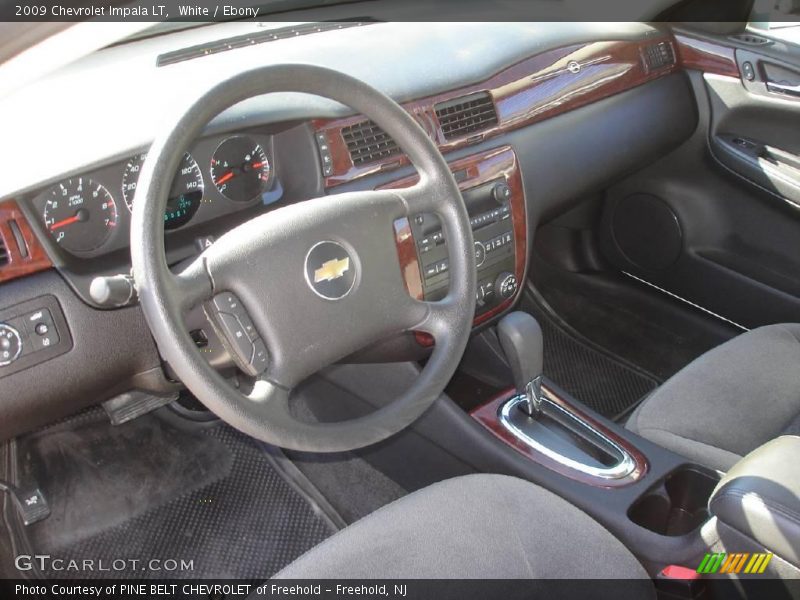 White / Ebony 2009 Chevrolet Impala LT