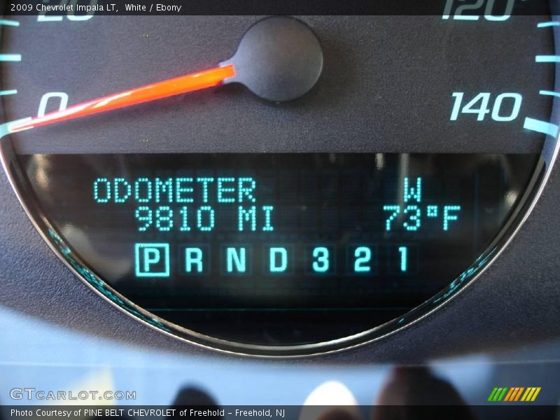 White / Ebony 2009 Chevrolet Impala LT