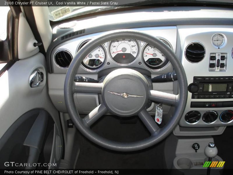 Cool Vanilla White / Pastel Slate Gray 2008 Chrysler PT Cruiser LX