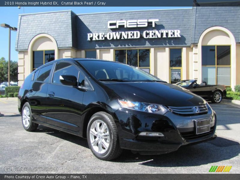 Crystal Black Pearl / Gray 2010 Honda Insight Hybrid EX