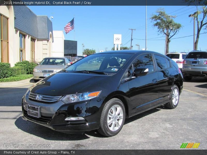 Crystal Black Pearl / Gray 2010 Honda Insight Hybrid EX