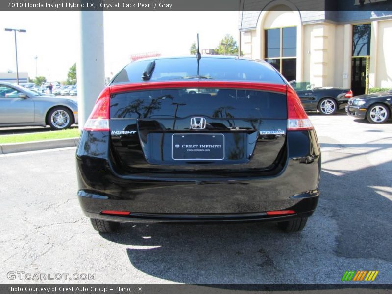 Crystal Black Pearl / Gray 2010 Honda Insight Hybrid EX
