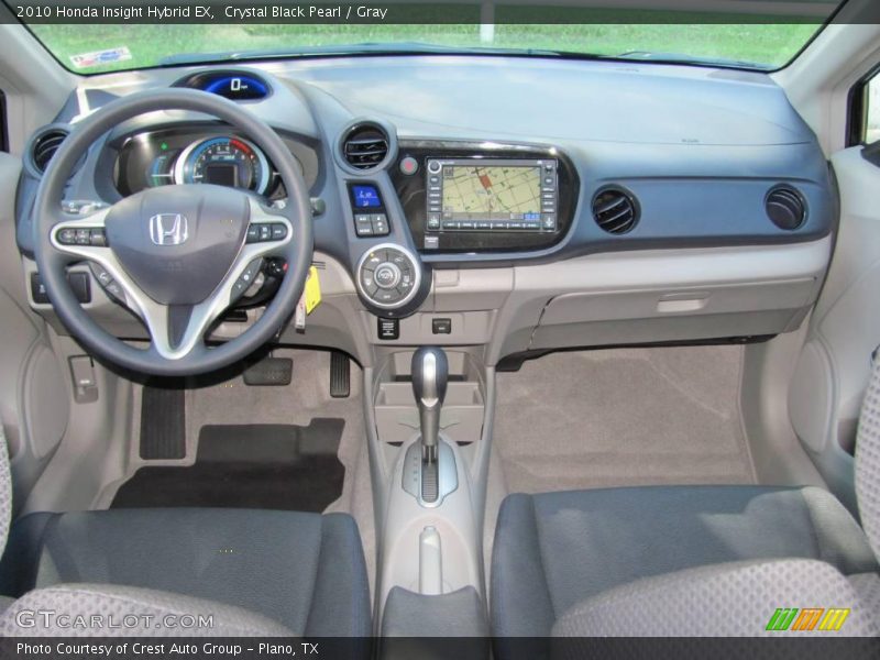 Crystal Black Pearl / Gray 2010 Honda Insight Hybrid EX