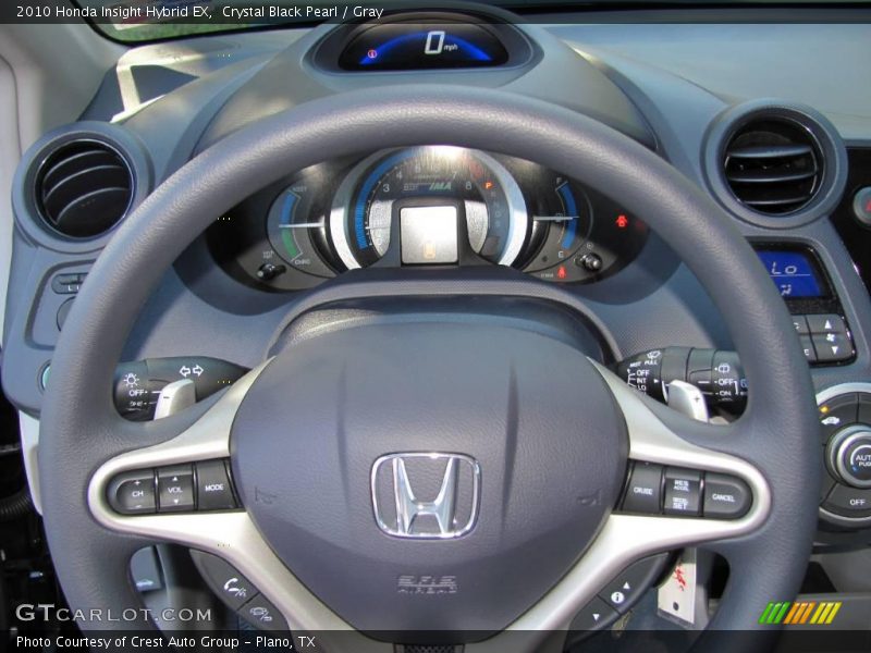 Crystal Black Pearl / Gray 2010 Honda Insight Hybrid EX