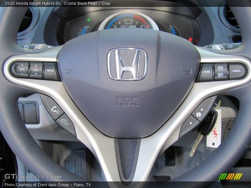 Crystal Black Pearl / Gray 2010 Honda Insight Hybrid EX