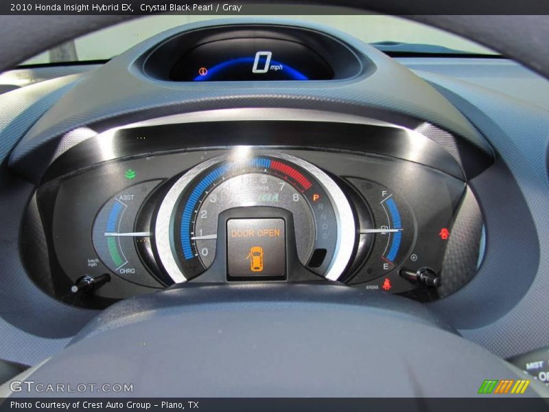 Crystal Black Pearl / Gray 2010 Honda Insight Hybrid EX