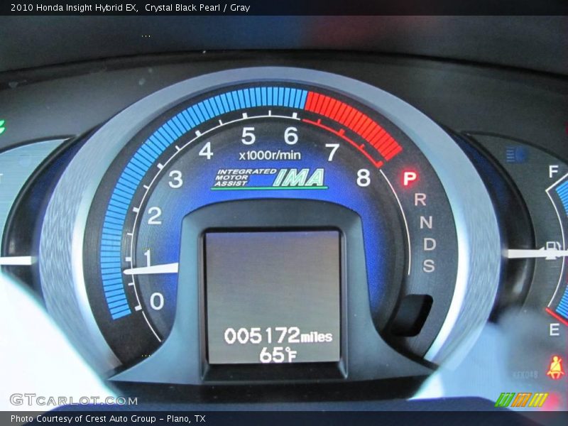 Crystal Black Pearl / Gray 2010 Honda Insight Hybrid EX