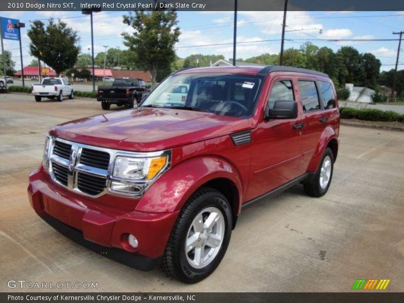 Inferno Red Crystal Pearl / Dark Slate Gray 2010 Dodge Nitro SXT
