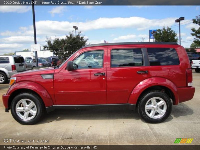 Inferno Red Crystal Pearl / Dark Slate Gray 2010 Dodge Nitro SXT
