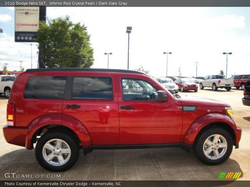 Inferno Red Crystal Pearl / Dark Slate Gray 2010 Dodge Nitro SXT