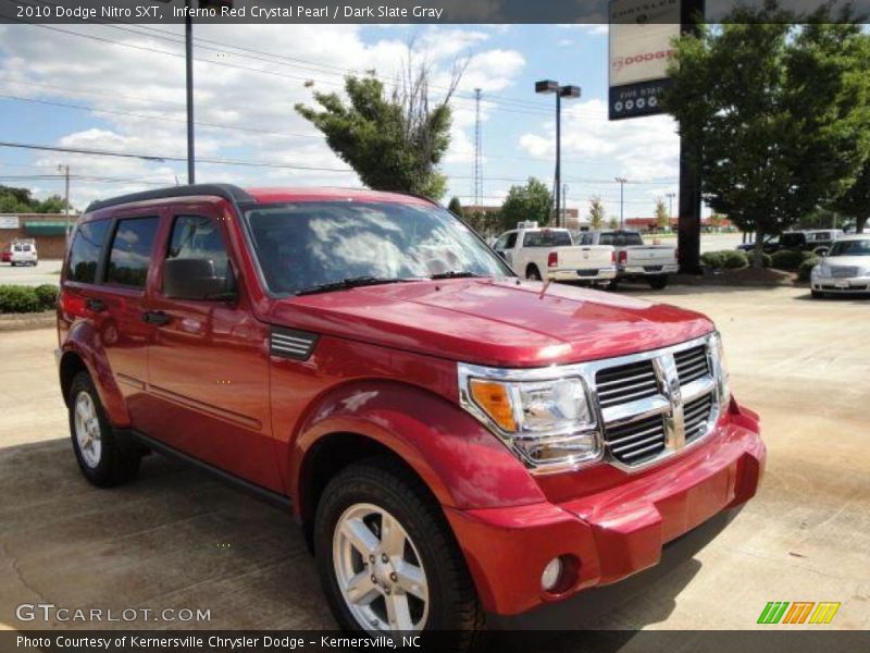 Inferno Red Crystal Pearl / Dark Slate Gray 2010 Dodge Nitro SXT
