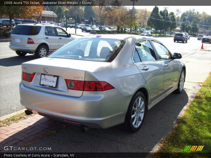 Alabaster Silver Metallic / Ebony 2008 Acura TSX Sedan