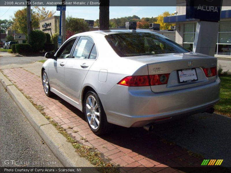 Alabaster Silver Metallic / Ebony 2008 Acura TSX Sedan