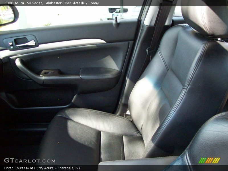 Alabaster Silver Metallic / Ebony 2008 Acura TSX Sedan