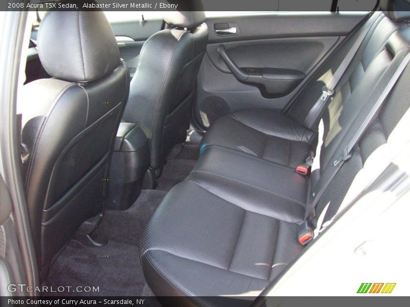 Alabaster Silver Metallic / Ebony 2008 Acura TSX Sedan