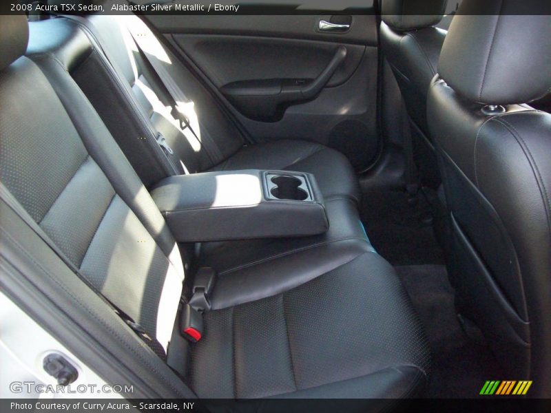 Alabaster Silver Metallic / Ebony 2008 Acura TSX Sedan
