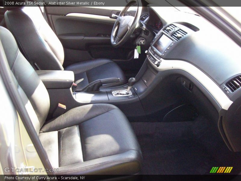 Alabaster Silver Metallic / Ebony 2008 Acura TSX Sedan