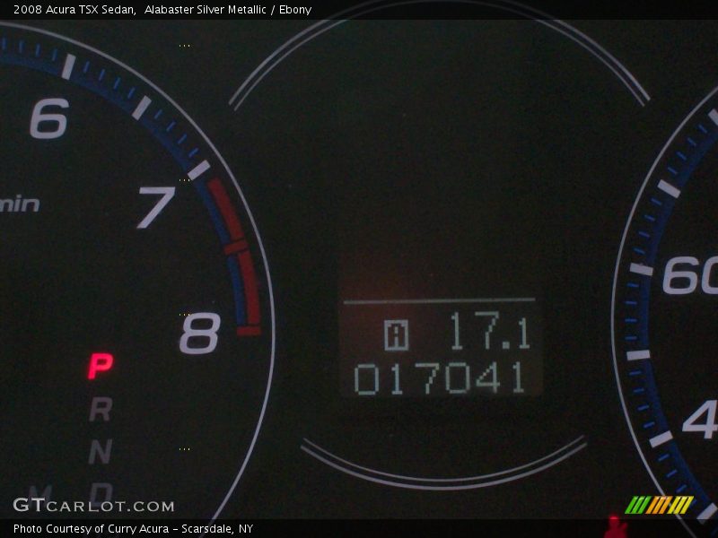 Alabaster Silver Metallic / Ebony 2008 Acura TSX Sedan