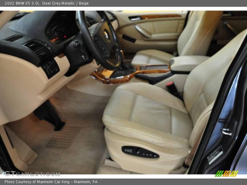 Steel Grey Metallic / Beige 2002 BMW X5 3.0i